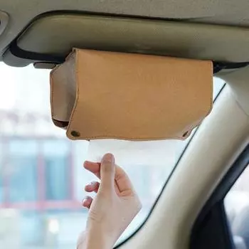 Держатель для салфеток из крафт-бумаги с застежкой-кнопкой, эластичным ремешком, большой емкости, для крепления на подголовник автомобиля, солнцезащитный козырек, сумка для хранения салфеток, диспенсер для чехла хаки