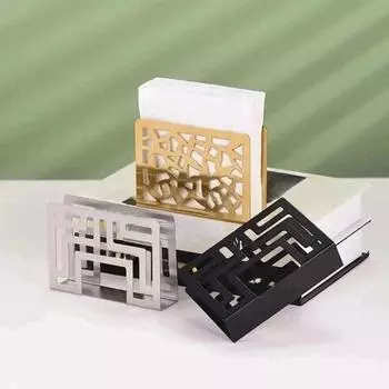 Держатель для салфеток из нержавеющей стали, современный диспенсер для салфеток, подставка для кухонных столешниц, для использования в помещении и на открытом воздухе, для ресторана