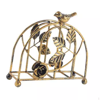 Держатель для салфеток из железа, кофейная бумага, креативный выдолбленный настольный дисплей для хранения в отеле Bird