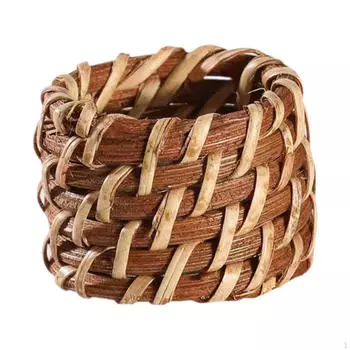 Держатель для салфеток, круглое кольцо для салфеток, плетеный держатель для украшения стола