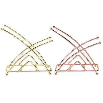 Держатель для салфеток, модный, элегантный, утолщенный, в форме буквы X, держатель для салфеток для гостиничного стола, кованое железо, вертикальный, Tis Rose Gold