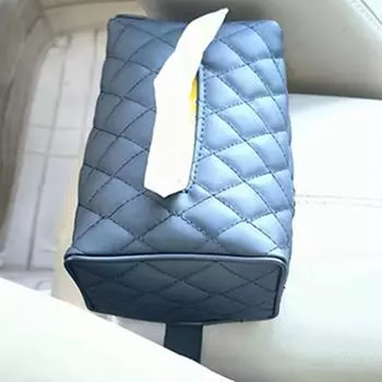 Держатель для салфеток на козырек автомобиля, мягкий чехол для коробки салфеток из искусственной кожи, черный чехол для коробки салфеток из искусственной кожи, мягкий прямоугольный держатель для салфеток United States