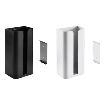 Держатель для салфеток настенный экономит место на столешнице для ванной комнаты белый