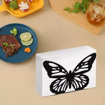 Держатель для салфеток, органайзер для бумаги, современная организация хранения, диспенсер для салфеток, полотенцесушитель чёрный