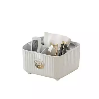 Держатель для салфеток в виде кошачьей лапы, современный контейнер для дозатора салфеток, многофункциональный настольный пульт дистанционного управления, стационарная ручка, ящик для хранения макияжа L белый