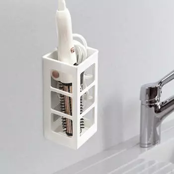 Держатель для щипцов для завивки волос, настенный выпрямитель для волос, подвесная стойка, инструмент для укладки волос белый