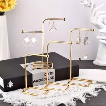 Держатель для сережек Дисплей для ювелирных изделий Прозрачная вешалка для сережек Модные аксессуары Подставка для ювелирных изделий