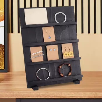 Держатель для сережек, подставка для карт, домашний кулон, органайзер для ювелирных изделий из дерева для женщин и девочек