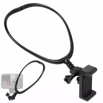 Держатель для шеи для видеосъемки от первого лица для Gopro Hero 11 10 9 8 7, аксессуары для мобильных телефонов, держатель для сотового телефона
