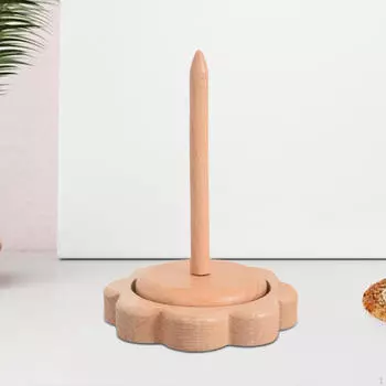 Держатель для шерстяных клубков пряжа моток вертикальный деревянный вращающийся моталка для дома squre shape