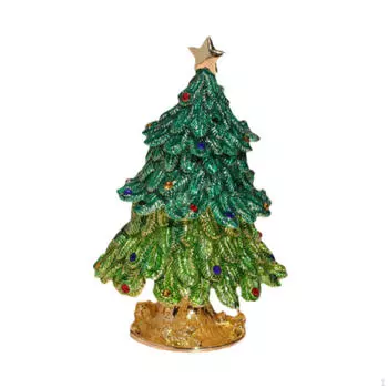 Держатель для шкатулки для украшений, декор, ручная работа, современный футляр для хранения безделушек, на петлях, эмалированный, органайзер для подарков