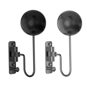 Держатель для шлема мотоцикла с крючком, настенное крепление для шлема, подставка для велосипедов, волейбола, футбола, взрослых чёрный