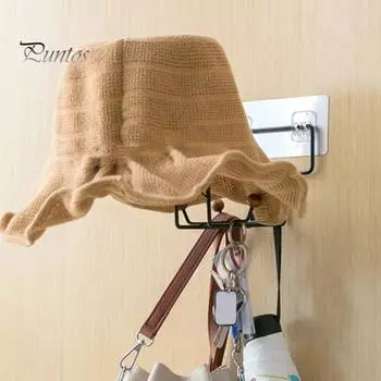 Держатель для шлема, настенное крепление, прочная несущая конструкция, простая установка, кронштейн для шлема с крючком чёрный