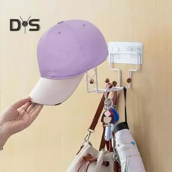 Держатель для шлема, настенное крепление, прочная несущая конструкция, простая установка, кронштейн для шлема с крючком чёрный