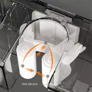 Держатель для швабры из АБС-пластика, вешалка для метлы, настенная, 4-позиционная, стойка для щетки, не прокалывающая, не оставляющая следов, крючок для метлы, стойка для хранения