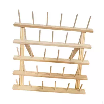 Держатель для швейных ниток, подставка для катушек, прочный деревянный органайзер для плетения 28 Spool 40cmx39cm