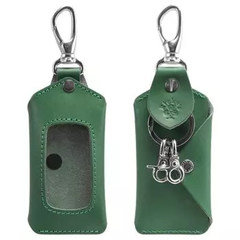 Держатель для смарт-ключа, размер M, Tochigi, зеленый, одинарный, совместим почти со всеми моделями, чехол для смарт-ключа с прозрачным окном, чехол без ключа, чехол для ключа, вход