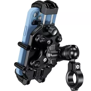 Держатель для смартфона Kaedear для мотоцикла, мобильный держатель для мотоциклов, вибропоглощающее крепление, воздушное крепление, интегрированный тип, Devil Horn/воздушное крепление KDR-M26C