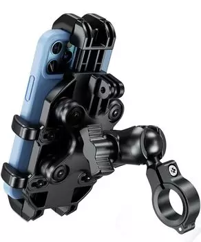 Держатель для смартфона на мотоцикле Kaedear, держатель для мобильного телефона, держатель для смартфона на мотоцикле, крепление с поглощением вибрации, воздушное крепление, интегрированное крепление Devil Horn, тип крепления,