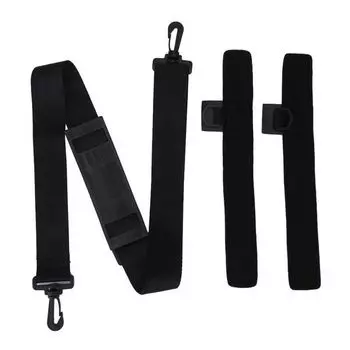 Держатель для снастей Наплечная лента для переноски Слинг для удочки Ремешок для переноски удочки Бандаж для удочки Рыболовный пояс чёрный
