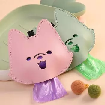 Держатель для собачьих мешков для какашек Диспенсер для биоразлагаемых мешков для отходов Портативные мешки для какашек Товары для животных Прочные, гарантированно герметичные держатели для мешков