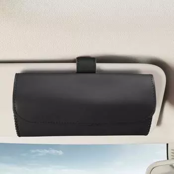 Держатель для солнцезащитных очков с застежкой, скрытая магнитная установка, простой козырек, автомобильный солнцезащитный универсальный авто серый