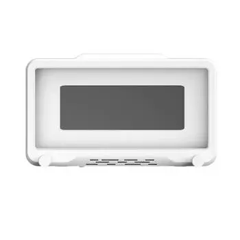 Держатель для сотового телефона для душа, ванная комната, вращающийся на 360 градусов, бесплатная дрель, водонепроницаемый, настенный белый