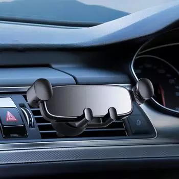 Держатель для сотового телефона, мультяшное крепление на вентиляционное отверстие автомобиля, вращающееся автомобильное крепление для сотового телефона, зажим для крепления телефона, удобное серый