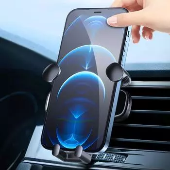 Держатель для сотового телефона, мультяшное крепление на вентиляционное отверстие автомобиля, вращающееся автомобильное крепление для сотового телефона, зажим для крепления телефона, удобное серебряный