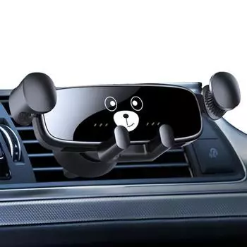 Держатель для сотового телефона, подставка для вентиляционного отверстия автомобиля, крепление на вентиляционную решетку, вращающиеся автомобильные держатели для сотового телефона, держатели с зажимом для телефона жёлтый