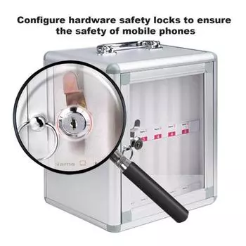 Держатель для сотового телефона Yousheng, ящик для хранения, хлопковая подкладка, дизайн с несколькими отделениями, запирающийся ящик для телефона, органайзер для хранения сотовых телефонов 8