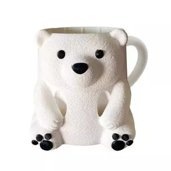 Держатель для стаканчика с мороженым «Белый медведь», 3D-печать, милое животное, мороженое A