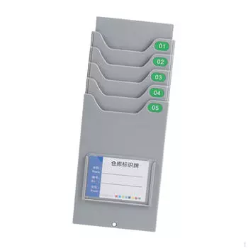 Держатель для стойки карточек учета рабочего времени, регистратор заработной платы, простая установка с винтовым настенным креплением для офиса With 1 Pocket Slot