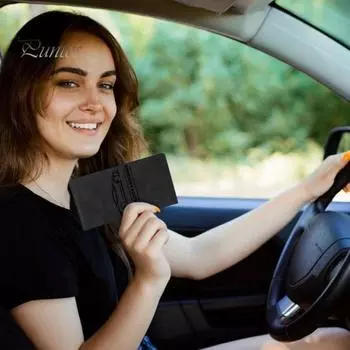 Держатель для страховых карт, органайзер для документов в перчаточный ящик с 6 отделениями, водонепроницаемый, с магнитной застежкой, портативный автомобильный держатель для документов коричневый