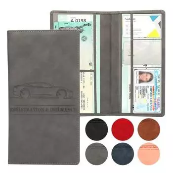 Держатель для страховых карт, перчаточный ящик, органайзер для документов с 6 отделениями, водонепроницаемая магнитная застежка, портативный дизайн синий