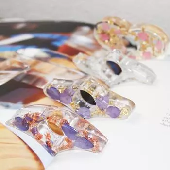 Держатель для страниц книги, прозрачный, с засушенным цветком, в естественном стиле, помощь в чтении, держатель для страниц книги ручной работы, закладка для дома