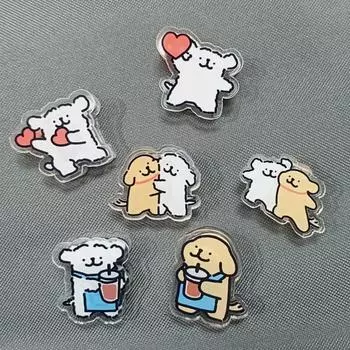 Держатель для страниц Милая собака Скрепка для бумаг Милый щенок Маленький зажим для файлов Школа style 7