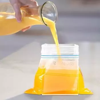 Держатель для сумки для хранения, легкая наливка, безопасная застежка для сумки, подставка для хранения еды, домашние кухонные принадлежности S белый