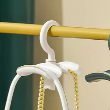 Держатель для сумки с крючком, полка, подвесная комбинированная вешалка для одежды, прочная для спальни, гардероба, шарфов B-Pale Green