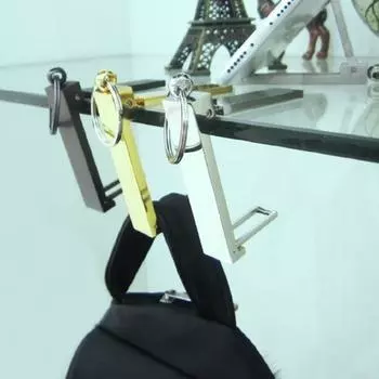 Держатель для сумочки, настольный кошелек, вешалка для ключей, подставка для мобильного телефона, женский складной крючок для кошелька с противоскользящими накладками и карабином