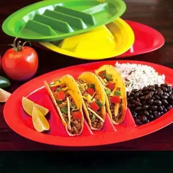 Держатель для тако, прочный, легко моющийся, мексиканские блины, кукуруза, хот-доги, торты, тосты красный