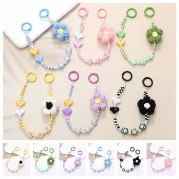 Держатель для телефона, брелок в виде цветка, брелок в виде сердца, аксессуары для телефона жёлтый