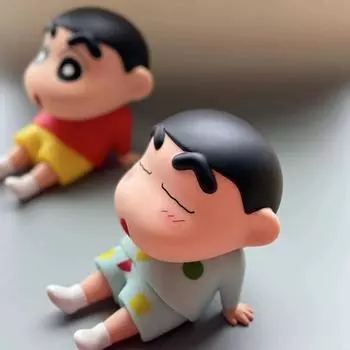 Держатель для телефона Crayon Shin-Chan Kawaii Anime, украшения для рабочего стола, мультфильм для просмотра ТВ, поддержка телефона, милые украшения для кукол, игрушки, подарки A