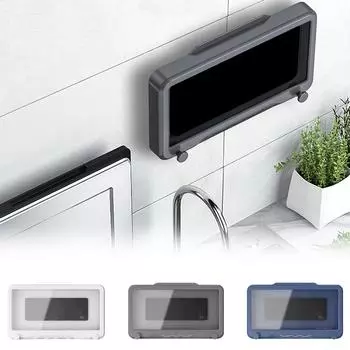 Держатель для телефона для душа, водонепроницаемый, вращающийся на 180 градусов, подставка для телефона, чехол, сенсорный, для ванной комнаты, кухни A синий