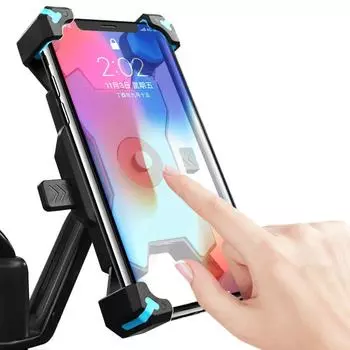 Держатель для телефона для мотоцикла, велосипеда, смартфона, подставка для мобильного телефона, зажим для зеркала заднего вида, универсальный замок