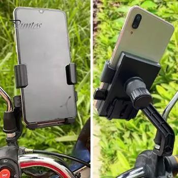 Держатель для телефона для велосипеда и скутера, устойчивый к сотрясениям, водонепроницаемый, выдвижной, противоскользящий, вращающийся на 360 градусов, плотно фиксирующий, для езды на велосипеде на открытом воздухе A