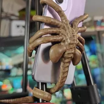 Держатель для телефона Facehugger Gothic Alien, подставка для мобильного телефона, регулируемый кронштейн из смолы