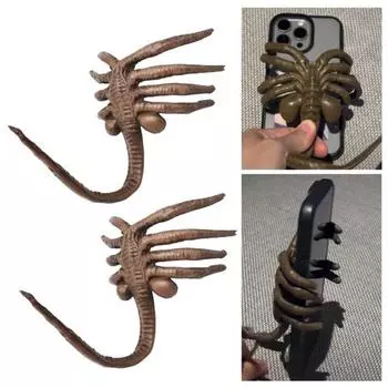 Держатель для телефона Facehugger Gothic Alien, подставка для мобильного телефона, регулируемый кронштейн для телефона из смолы