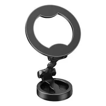 Держатель для телефона из магнитного сплава, вращение на 360°, складной автомобильный держатель для телефона, крепление для экрана Tesla и автомобильной панели для iPhone 15, 14, 13, 12