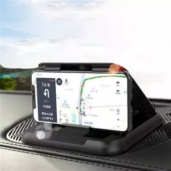 Держатель для телефона из углеродного волокна в автомобиль, держатель для мобильного телефона на приборную панель автомобиля, универсальное крепление для мобильного телефона чёрный